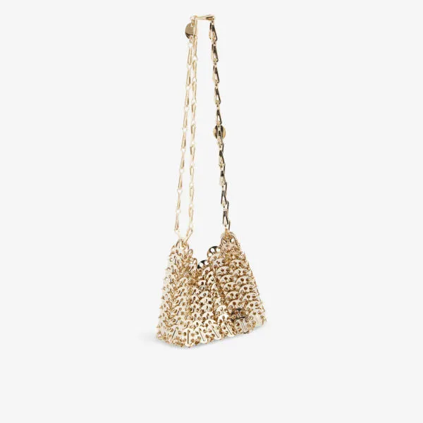 1969 Metal Nano Rabanne Shoulder Bag, Yellow