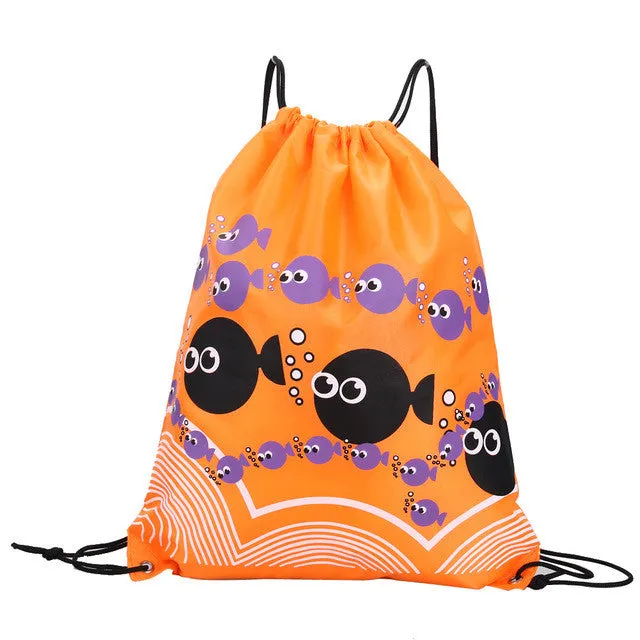 2017 New Swimming Bags Double Layer Drawstring Waterproof Backpacks Shoulder Bag Travel Portable Fold Mini Shoulder Bags