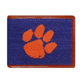 Clemson Needlepoint Bi-Fold Wallet