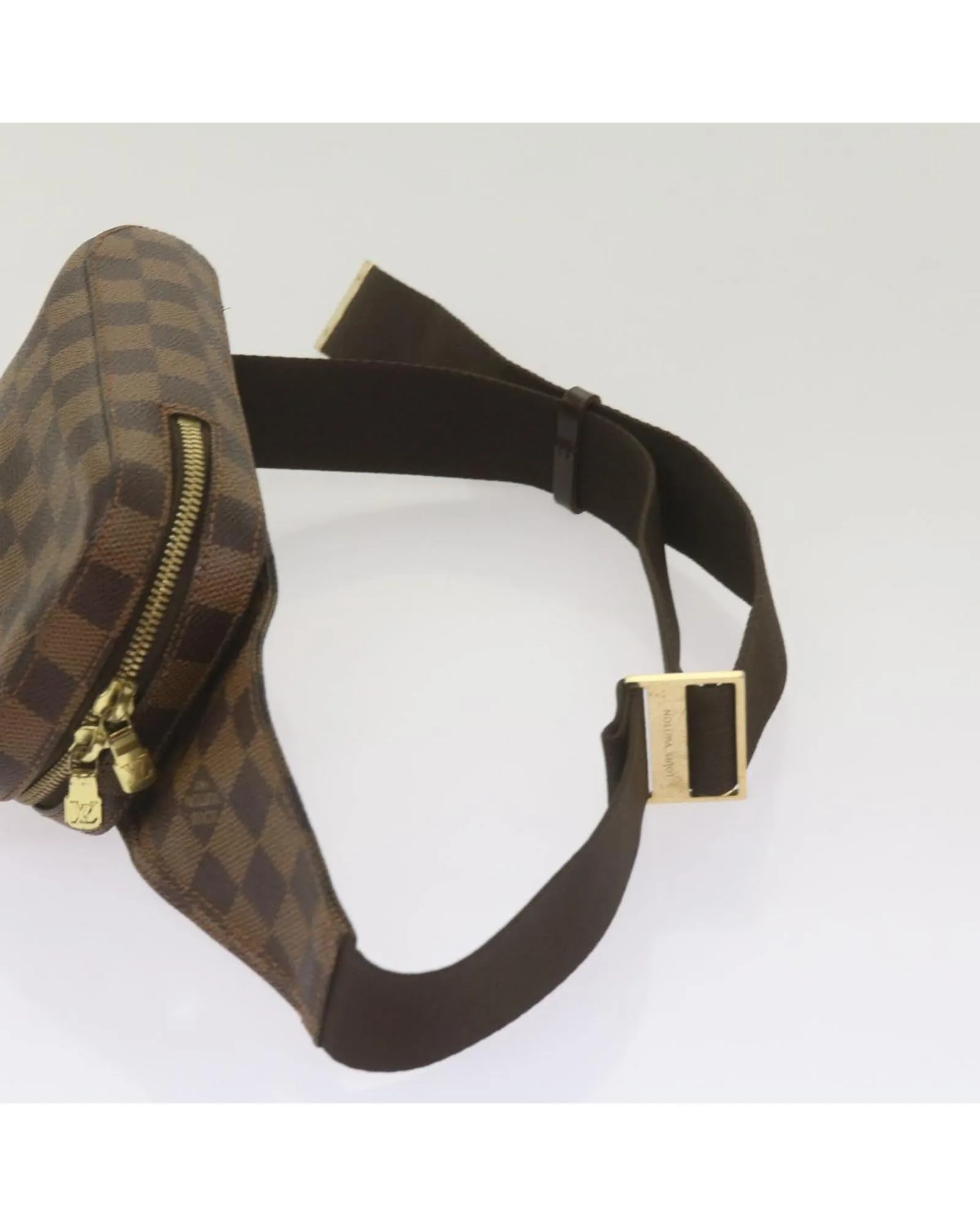 Damier Ebene Shoulder Bag with Adjustable Strap