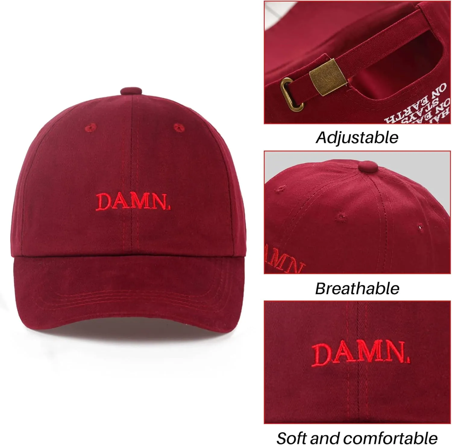 Embroidered Dad Hat Adjustable Snapback Baseball Cap