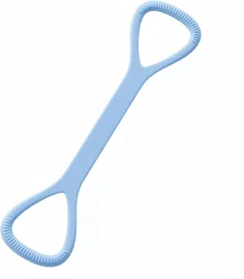 Figure 8 Resistance Band with Handles - 25lb Silicone Exercise Bands for Physical Therapy, Home Gym, Arm Back Shoulder Chest Workout - Portable Fitness Stretch Equipment for Women & Men