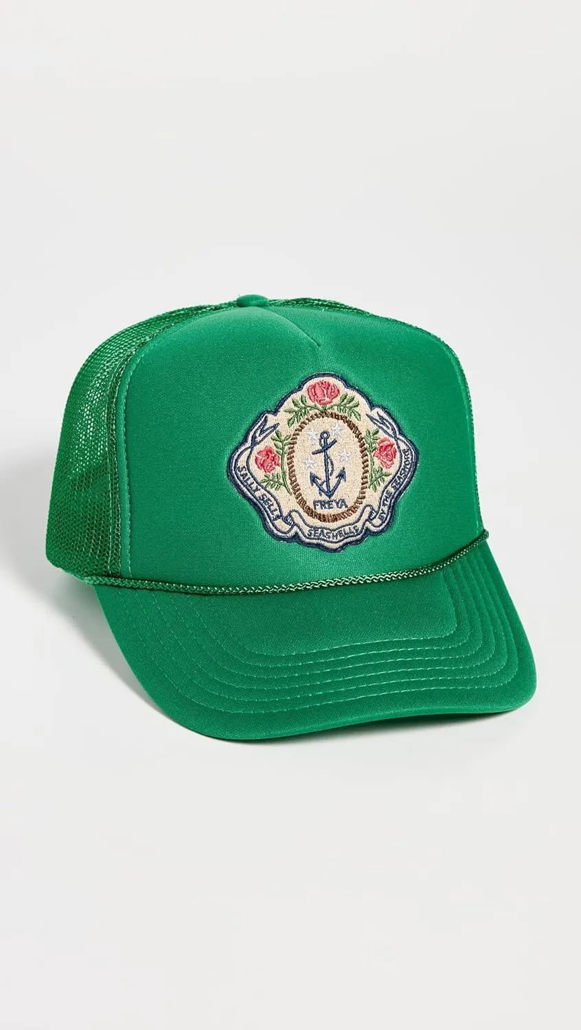 Freya Women's Trucker Hat, Sally Sells Seashells