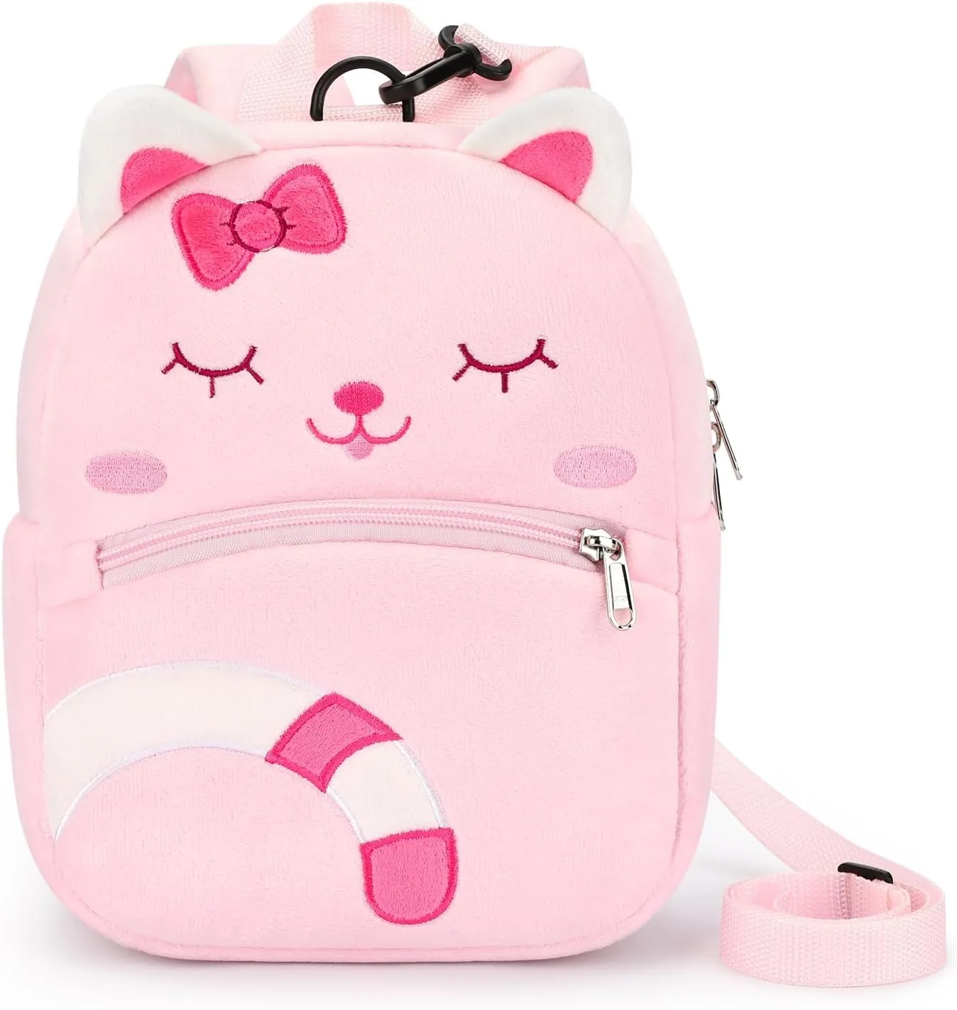 mibasies Toddler Backpacks for Girls 2-4: Plush Backpack -3D Animal Cartoon Mini Travel Bag -10 inch Toddler Backpack Leash