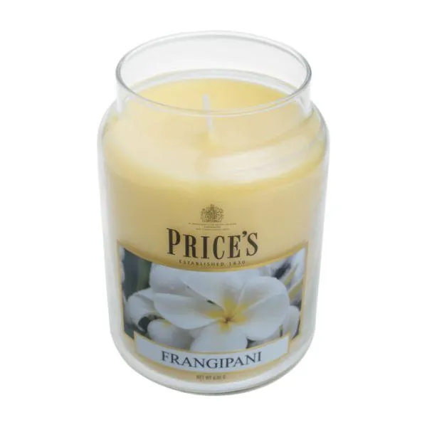 Prices Candles Scented Large Jar - Frangipani