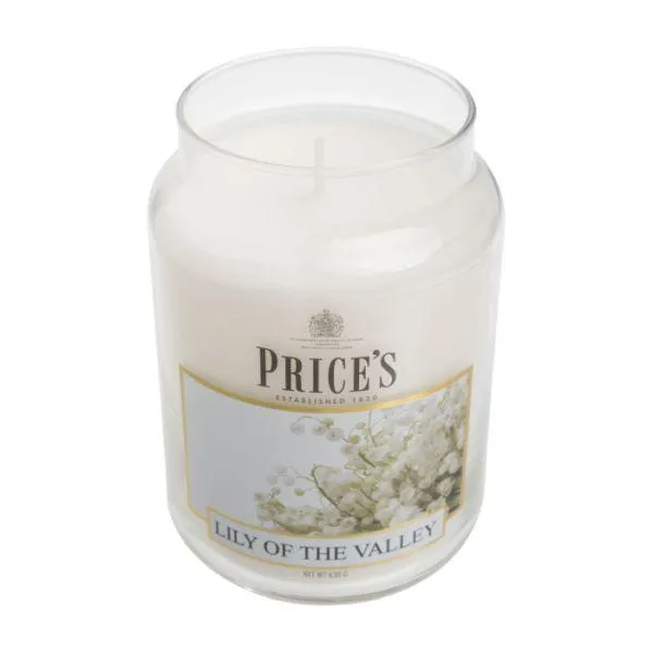 Prices Candles Scented Large Jar - Lily of The Valley