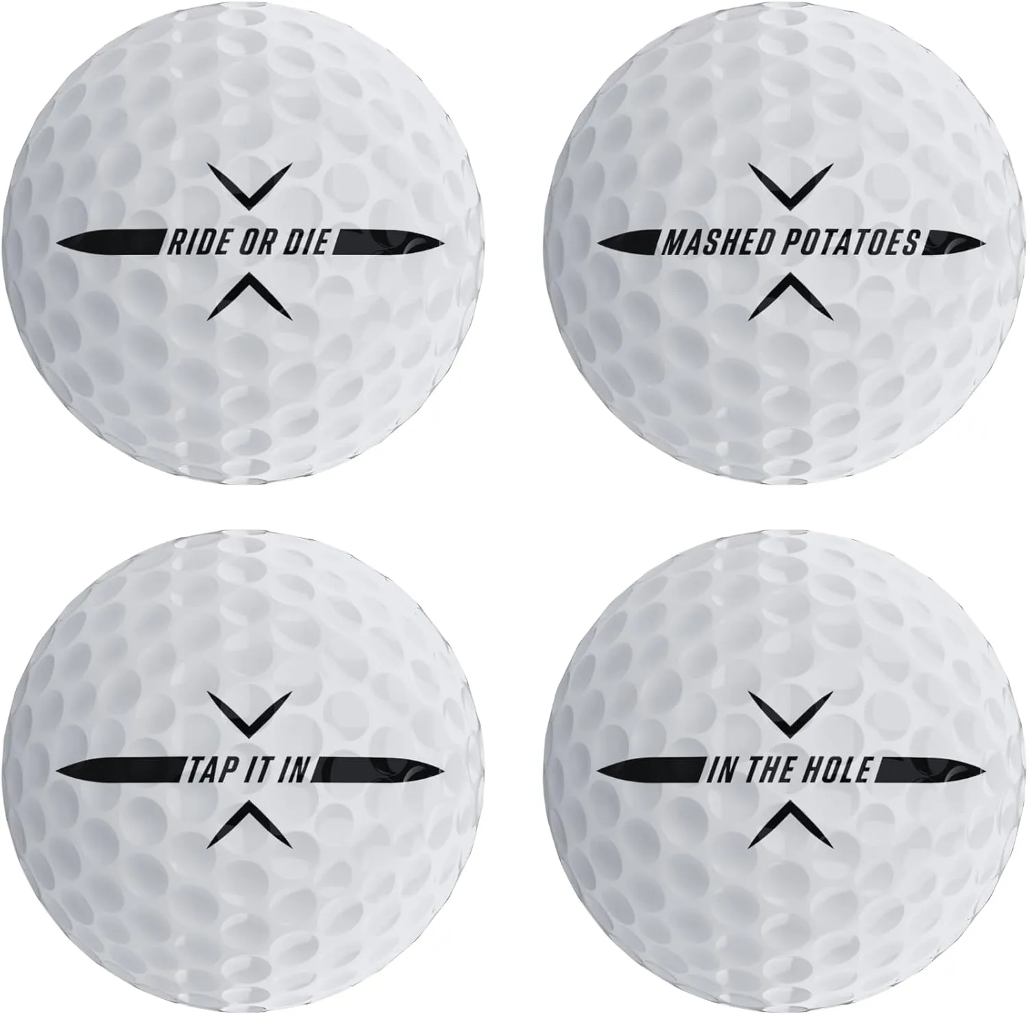 P*ss Missile Distance Golf Balls - 4-Piece Design, Surlyn Cover, High Compression Core - Lower Spin, Better Trajectory for Longer, Straighter Shots