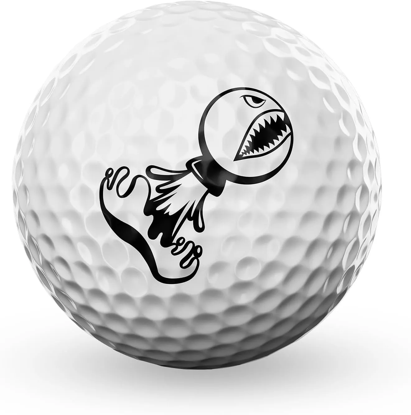 P*ss Missile Distance Golf Balls - 4-Piece Design, Surlyn Cover, High Compression Core - Lower Spin, Better Trajectory for Longer, Straighter Shots