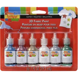 Scribbles 3D Fabric Paint, Glitter- 28ml