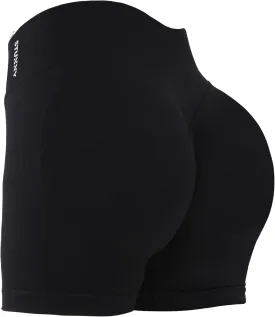 STUNNY Women Workout Impact Shorts Gym Shorts Scrunch Butt Lifting Seamless Shorts Waisted Contour