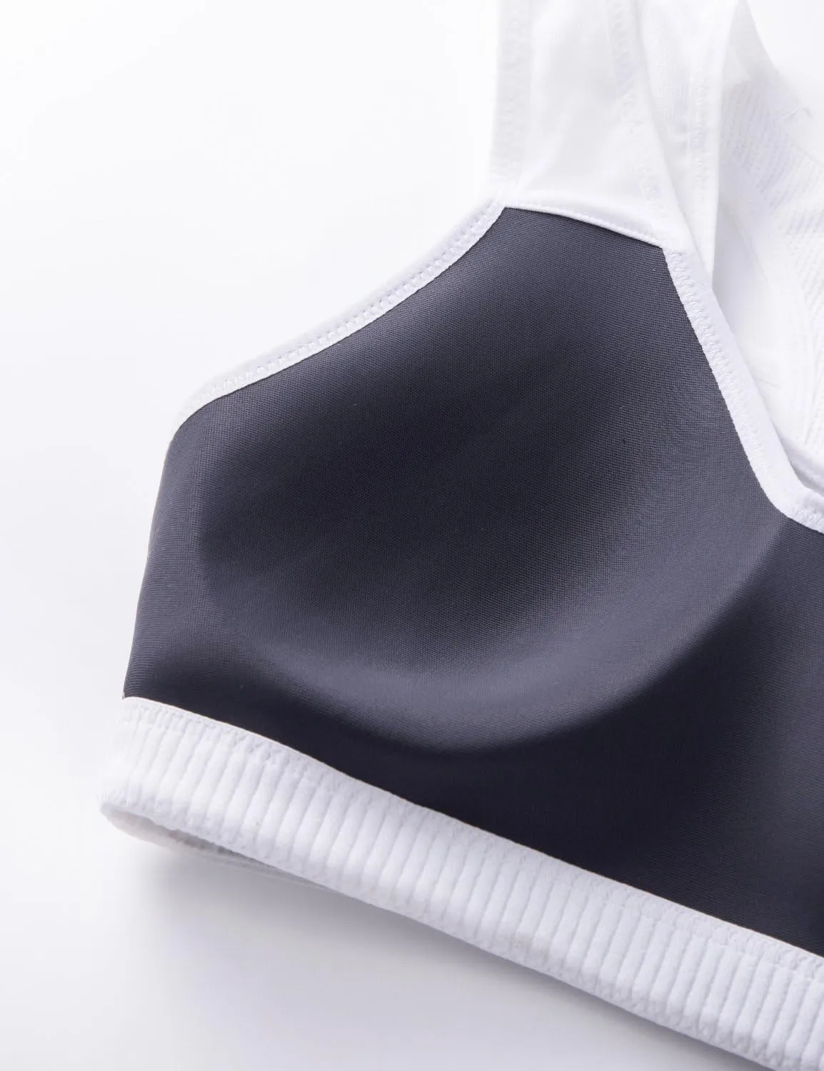 SYROKAN Sports Bras for Women High Support Mesh Full Coverage Racerback Wireless No Bounce Running Bras