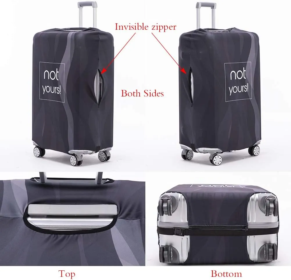 TRAVELKIN Luggage Cover Washable Suitcase Protector Anti-scratch Suitcase cover Fits 18-32 Inch Luggage