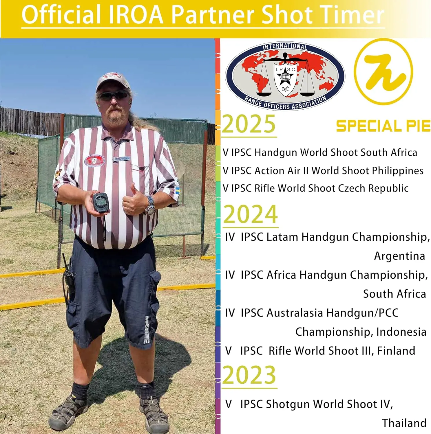 Upgraded Shot Timer - Perfect for Firearm & RO Use in USPSA, IPSC, IDPA, CAS, PRS, 3GUN & Steel Challenge Competitions