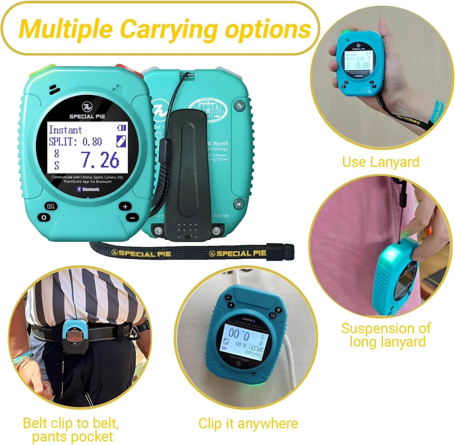 Upgraded Shot Timer - Perfect for Firearm & RO Use in USPSA, IPSC, IDPA, CAS, PRS, 3GUN & Steel Challenge Competitions