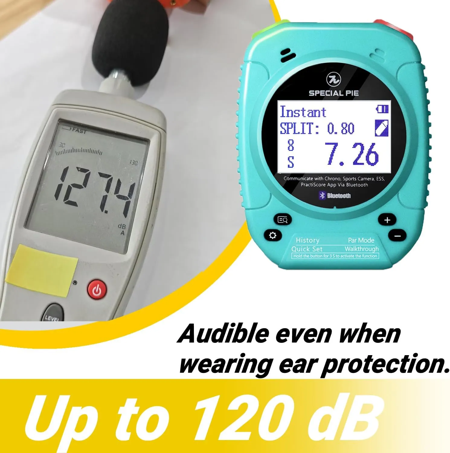 Upgraded Shot Timer - Perfect for Firearm & RO Use in USPSA, IPSC, IDPA, CAS, PRS, 3GUN & Steel Challenge Competitions