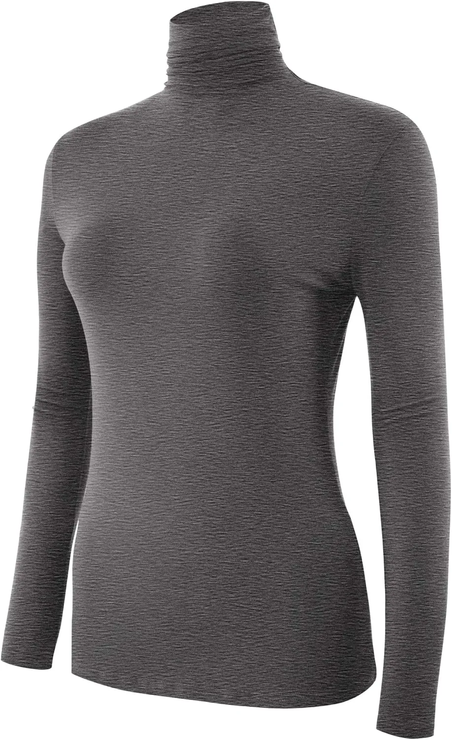 Women's Long Sleeve Lightweight Turtleneck Top Pullover Casual Active Layer Tops Shirts