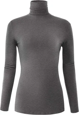 Women's Long Sleeve Lightweight Turtleneck Top Pullover Casual Active Layer Tops Shirts