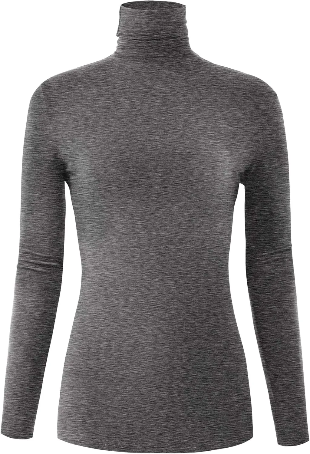 Women's Long Sleeve Lightweight Turtleneck Top Pullover Casual Active Layer Tops Shirts
