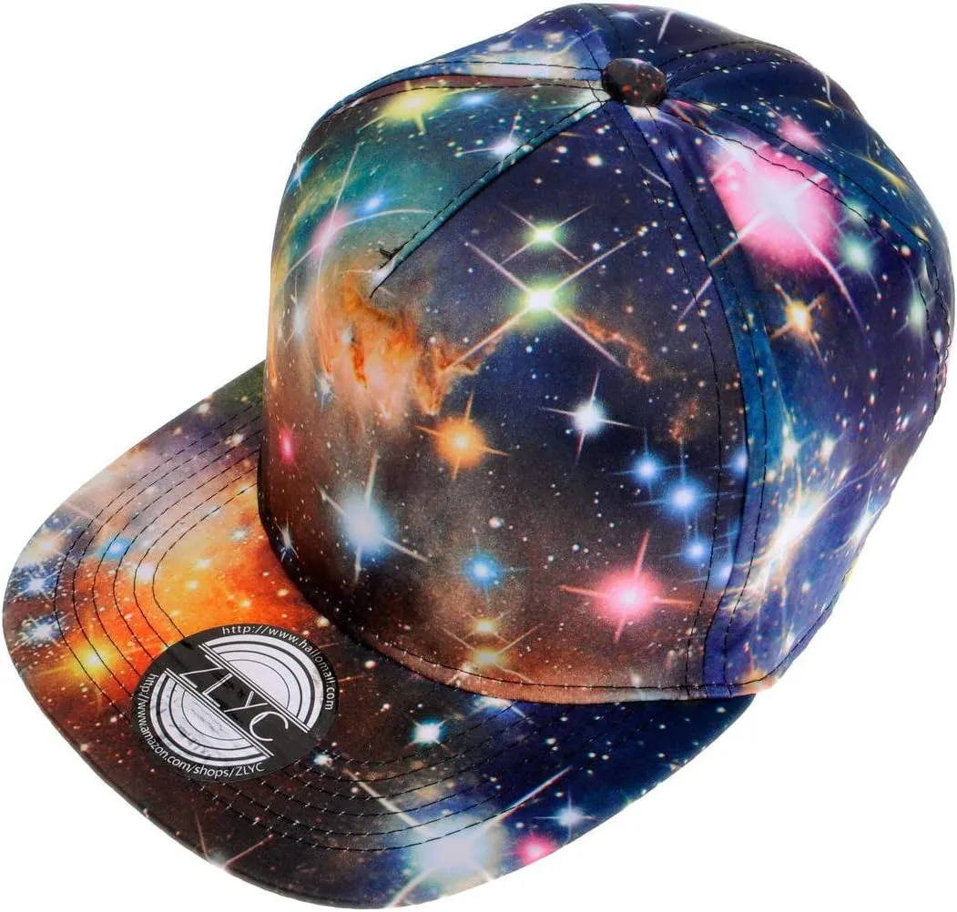 ZLYC Women Fashion Floral Print Baseball Cap Hawaiian Adjustable Snapback Dad Hat