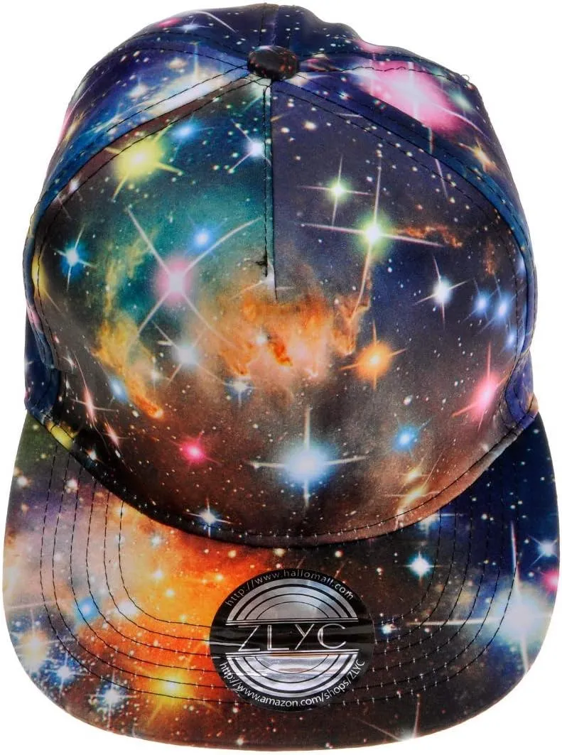 ZLYC Women Fashion Floral Print Baseball Cap Hawaiian Adjustable Snapback Dad Hat